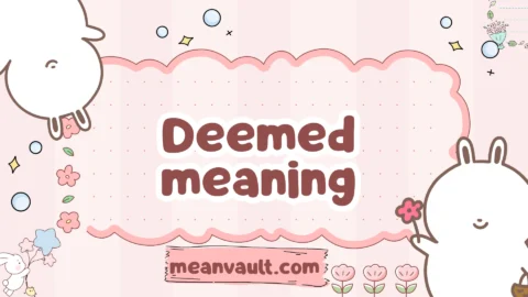 deemed meaning