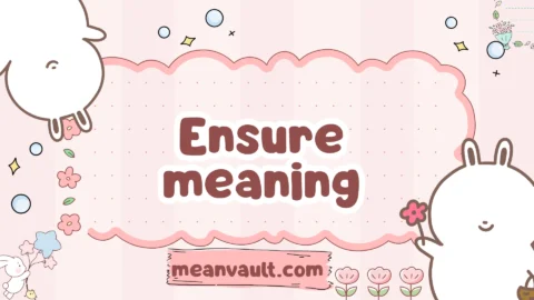 ensure meaning