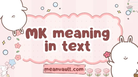 mk meaning in text