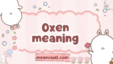 oxen meaning
