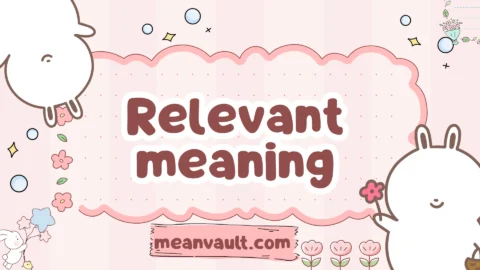 relevant meaning