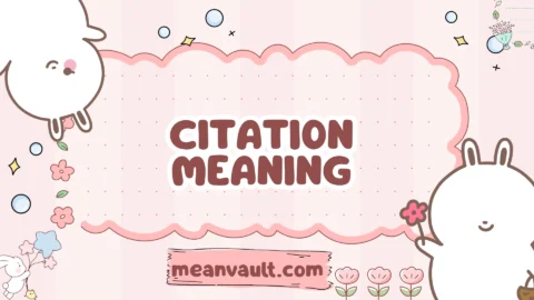 citation meaning