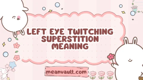 left eye twitching superstition meaning