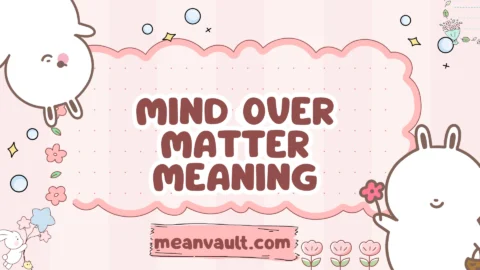 mind over matter meaning