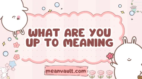 what are you up to meaning