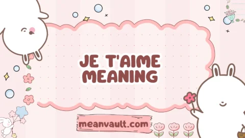 je t'aime meaning