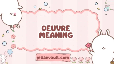 oeuvre meaning