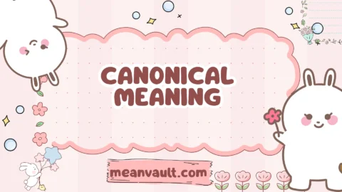canonical meaning