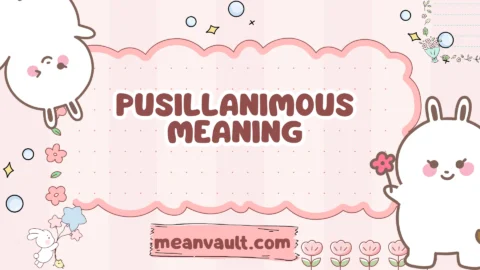 pusillanimous meaning